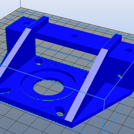 2020 Nema23 Stepper Motor Mount 3D model