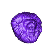 LionRoar_81k.obj Roaring Lion Head
