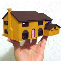 maison_1.jpg Бесплатный STL файл The Simpsons house・Дизайн для загрузки и 3D-печати