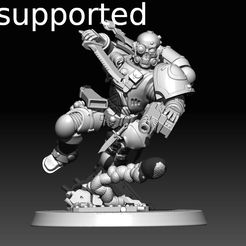 lieutenant_title_net.jpg STL file Lieutenant in Reiver armor・Template to download and 3D print