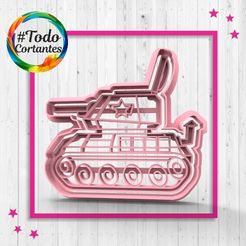 2560-Tanque.87.jpg Archivo STL Cortante tanque・Diseño para descargar y imprimir en 3D
