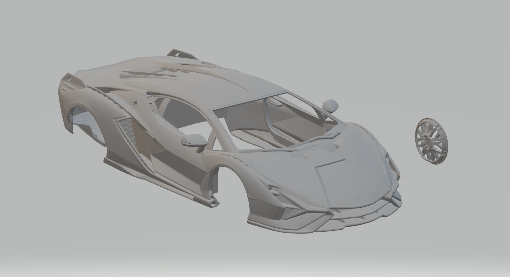 Download STL file Lamborghini sian • 3D printer model ・ Cults