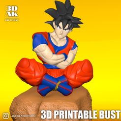 20230524_111752.jpg 3D-Datei Goku - Dragonballz Büste - 3d druckbar・3D-druckbare Vorlage zum herunterladen