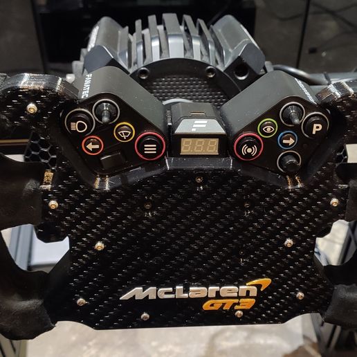 🛞 Mclaren GT3 steering wheel for Fanatec CSL UNIVERSAL HUB V2