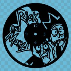 RICK_AND_MORTY.jpg Free STL file Reloj Rick And Morty v2・3D printer model to download