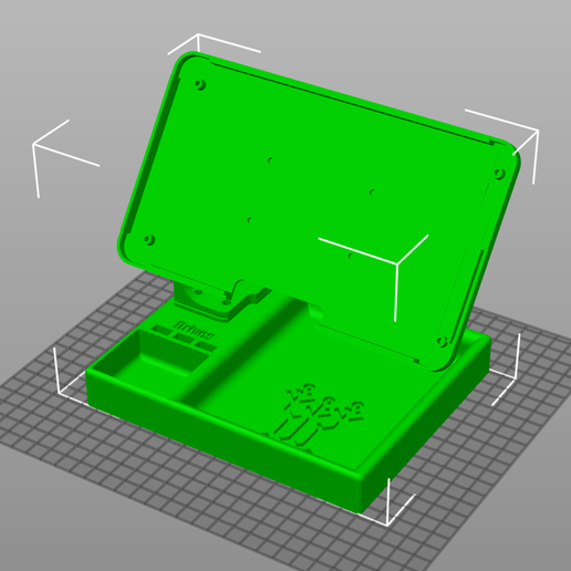 BTT_Base_1.png BigTreeTech TFT70 V3 Caixa de exposição e suporte