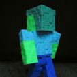 Minecraft-Zombie-4.jpg Minecraft Zombie (Easy print and Easy Assembly)