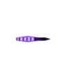 ELF DAGGER V2.stl ELF SHORT SWORD WITH PIN CONNECTION 2FT
