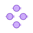 PS_controller_symbol_buttons_Hole..stl Play station controller buttons(XOTriangleSquare only)