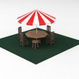 Beach umbrella and  seats 1.jpg Beach umbrella and  seats