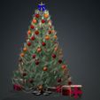 9i.jpg Chrismas Tree 3D Model - Obj - FbX - 3d PRINTING - 3D PROJECT - GAME READY NOEL Chrismas Tree  Chrismas Tree NOEL