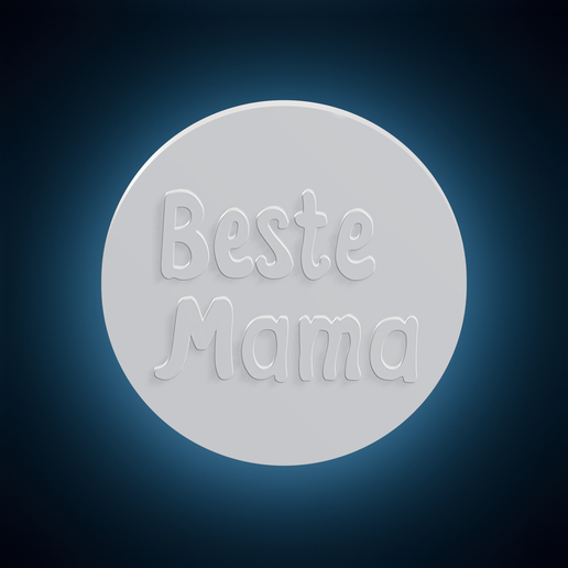 Circular Beste Mama Gift Sign Plaque