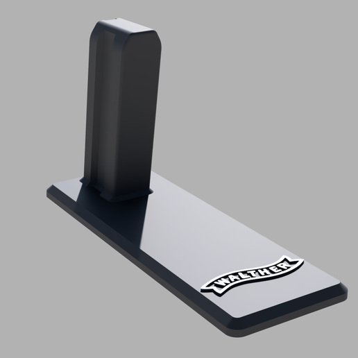 Walther themed pistol display stand 3D model