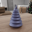 HighQuality3.png 3D Christmas Tree Pack For Decor 4 Piece with 3D Stl Files & Christmas Gift, 3D Printing, Christmas Decor, 3D Printed Decor, Christmas Kits