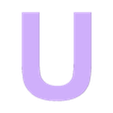 U.stl Alphabet in uppercase, Uppercase alphabet, Großbuchstaben, Alfabeto en mayúsculas