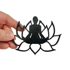 811B45DE-BF8B-4090-8233-B4DF567554FB.jpeg STL file Meditation Lotus Flower Symbol, Silhouette STL and SVG・3D printing design to download