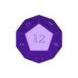 D12.stl Dungeons and Dragons Zar seti