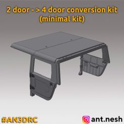twodoorkit.jpg Файл 3D 2 door -> 4door conversion mini kit for 3d printed Hummer by [AN3DRC]・Дизайн 3D принтера для загрузки, AntNesh