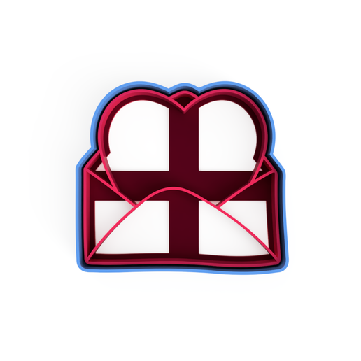 cookie cutter, heart letter, valentine, love, fondant, cookie, cake 3D model