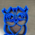 IMG_6.jpg Owl on a branch, сookie cutter + DXF