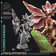 Flower-Dragon-1.jpg Flower Pseudo Dragon - Elemental Familars - PRESUPPORTED - Illustrated and Stats - 32mm scale