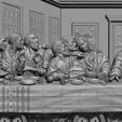 b07.jpg Last Supper basrelief Jesus last dinner 3D print model