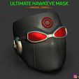 0001.jpg Ultimate Hawkeye Mask - Marvel Comics Cosplay 3D print model