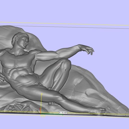 13.jpg La création d'Adam - Chef-d'œuvre de Michel-Ange Bas-relief