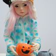 DSC_0109.jpg BJD/Doll 1/3 Pumpkin mug and black cat spoon