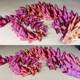 Gem-9.jpg Gemstone Dragon, Softer Crystal Dragon, Cinderwing3D, Articulating Flexible Dragon, Print-in-place, NO supports!