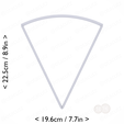 1-7_of_pie~8.5in-cm-inch-top.png Slice (1∕7) of Pie Cookie Cutter 8.5in / 21.6cm