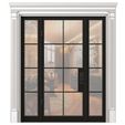 3ddd1.jpg Entrance modern street doors. Entrance to the house.Front Iron Doors. Outdoor Entrance classic door.Art Deco External Doors. Exterior Door.Street Doors.Double Exterior Door