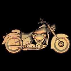 3333.jpg STL-Datei harley davidson motorcycle biker kostenlos・3D-Drucker-Modell zum herunterladen