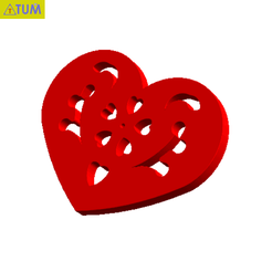 2019-03-25_131240.png STL file Heart Plate Symbol No.12・3D print design to download, Tum