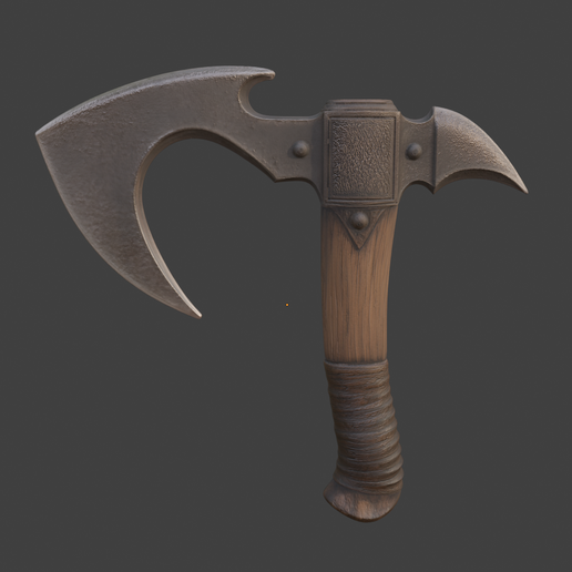 🎭 Adze Combat Tool・ STL File for 3D printing・Cults