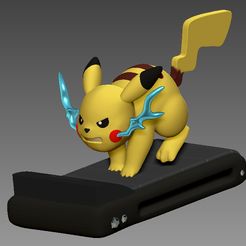 pikacorredor.jpg Archivo STL Pikachu Run Gym - Pikachu corriendo - corredora・Design para impresora 3D para descargar