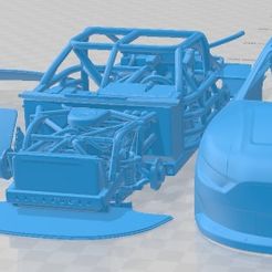 Ford-Mustang-Nascar-2020-Cristales-Separados-1.jpg 3D file Ford Mustang Nascar 2020 Printable Car・3D printing model to download