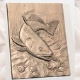 bass-fish-and-crab-3d-relief-stl-for-cnc-router-fishing-wood-carving-panel-lakep-g2-mquj56ui.jpg Redfish and Crab Relief STL for CNC