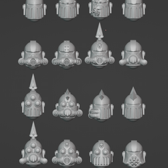 heads2.png Archivo 3D Death Guardian Dudes Cascos pack 1・Objeto imprimible en 3D para descargar