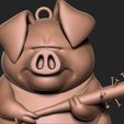 9.jpg Angry Pig keychain