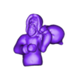 babbo_natale.stl bust of Santa Claus