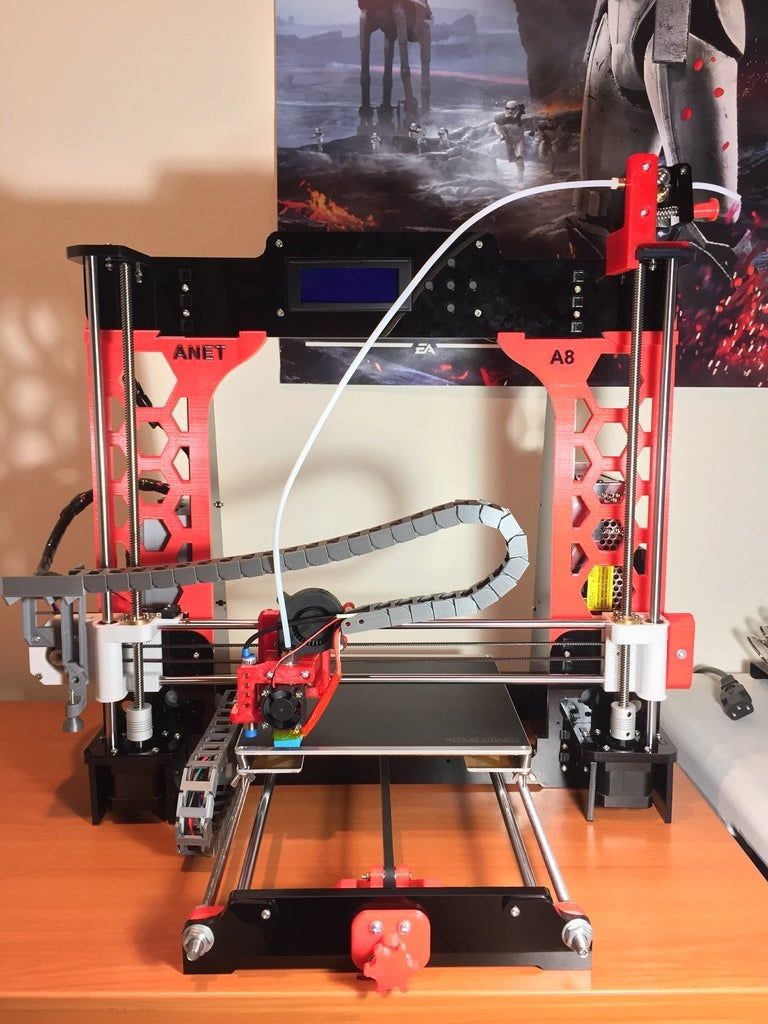 Download free STL file Anet A8 Ultimate Frame Stabalizer - HEX REMIX ...