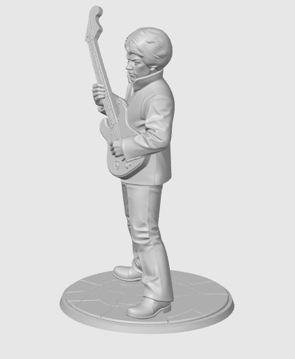 🎸 Jimi Hendrix Inspired Guitarist Miniature Figure・ STL File for 3D ...