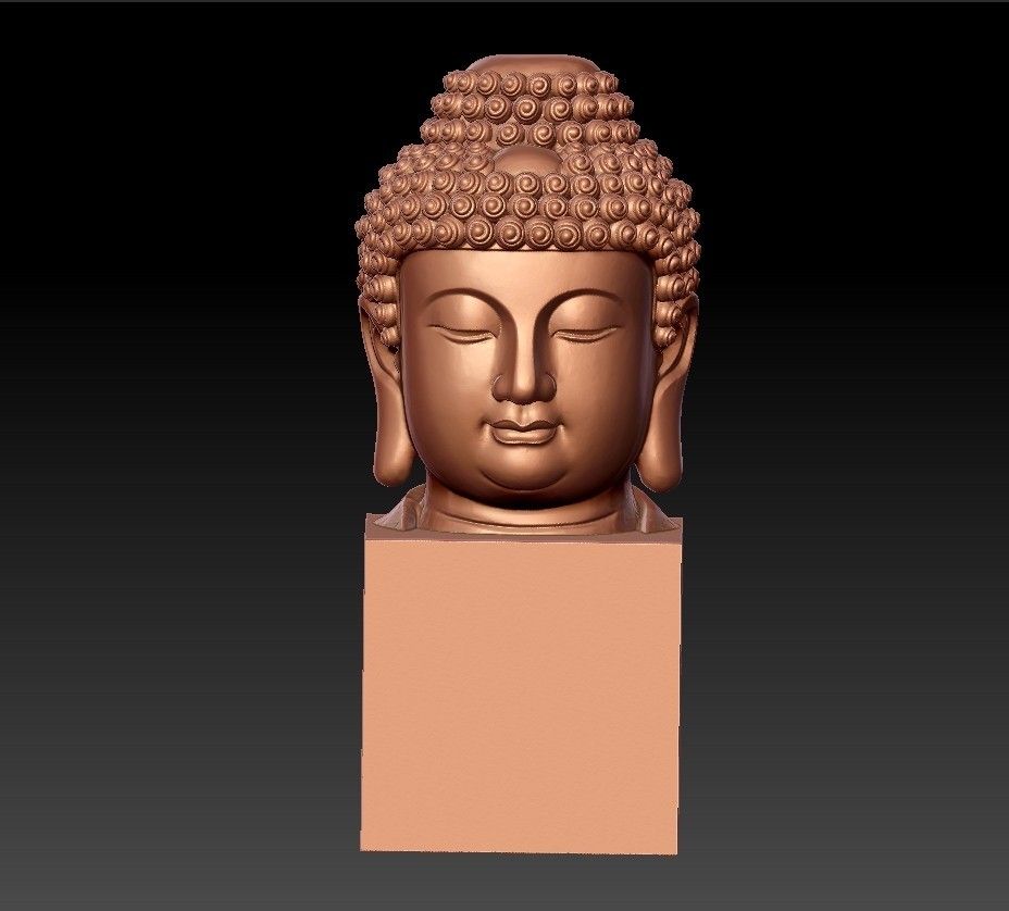 BuddhaHeadSculpture1.jpg Download free STL file buddha • 3D print design, stlfilesfree