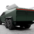 04-1.png Military Cybertruck Six-Wheel High Quality 3D Model [With/Turret and Solar Panels]