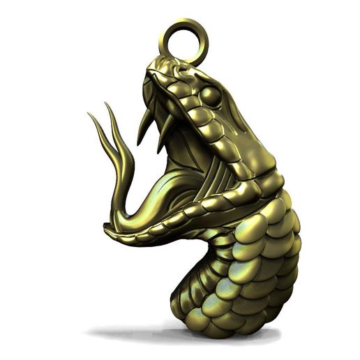 Snake pendant 3D model