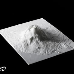 Vesuvius.jpg Бесплатный STL файл 3D Map - Mount Vesuvius - Italy・3D-печать объекта для загрузки
