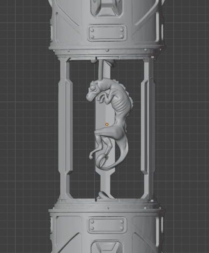 JP 3 deformed T. rex fetus 3D model