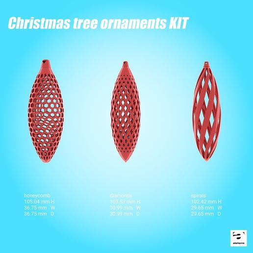 Christmas tree ornaments KIT
