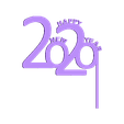 Antifaz_new_year_2020.stl Happy New Year 2020 mask